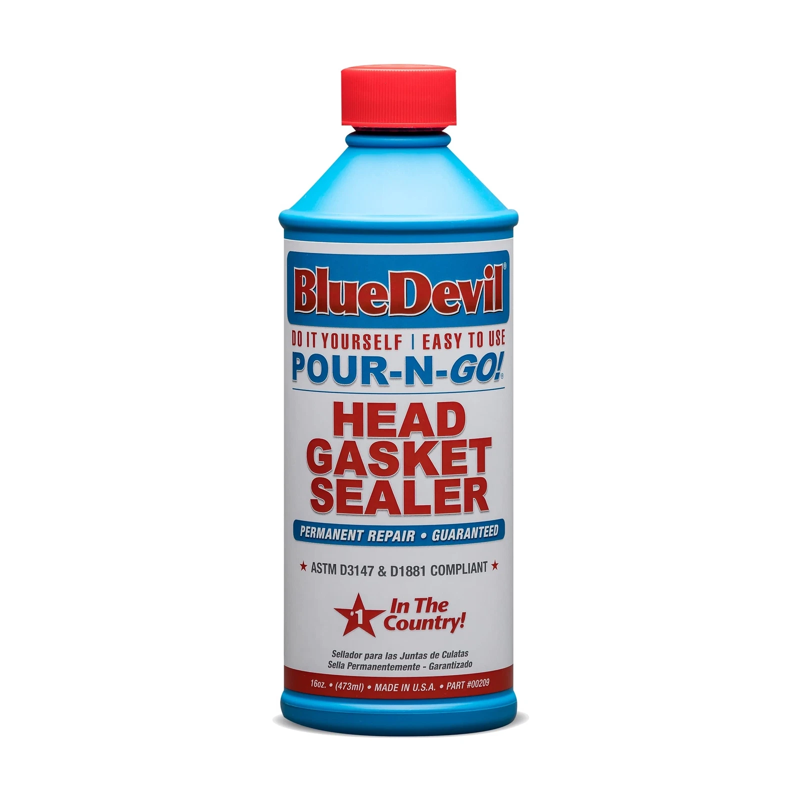 BlueDevil 16 Ounce Head Gasket Sealer Easy Pour Permanent Engine Leak Repair