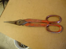 Clauss Titanium 12" Tinners Snips Straight Cut, Sheet Metal Cutting Snips