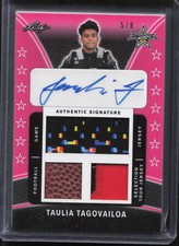 2019 Leaf Army All-American #TMA-TT1 Taulia Tagovailoa Triple Path Auto #/8