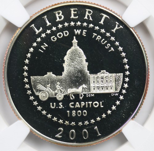 2001-P Capitol Visitor Center Modern Commemorative 50C PF 69 Ultra Cameo NGC - Picture 3 of 4