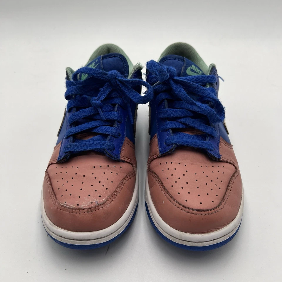 Jóvenes Nike Dunk Puntera Baja Salmón Azul Rosa DZ2873-400 GS Talla 6Y SK8 Beaters Zapatos Foto 3 de 4