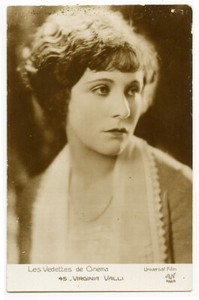 1920s Vintage Movie Star VIRGINIA VALLI Vally French Photo Postcard