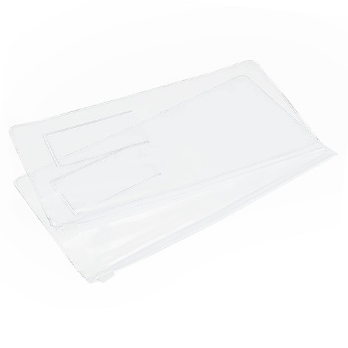 10 Pack Zipper File Bags A6 Clear Files Envelope Plastic Document Organizer Z...