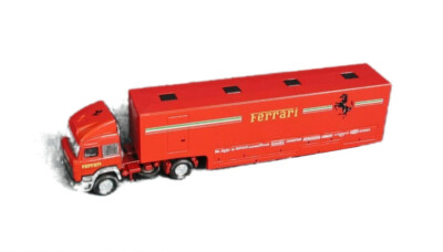 Ferrari Iveco トレーラー ミニカーセット　ジャンク品 Old Cars 87700 Iveco Semi-Truck Race Car Transporter - Ferrari 1