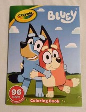 Crayola BLUEY Jumbo Coloring  Activity Book 96 Pages with Sticker Sheet New 
