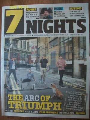 Seven 7 NIGHTS January 13 2013 EVERYTHING EVERYTHING Front Cover Sunday Mail