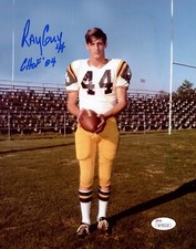 RAY GUY SIGNED/AUTOGRAPHED SOUTHERN MISS GOLDEN EAGLES 8x10 PHOTO w/CHOF '04-JSA