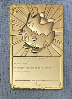 gold plated togepi pokemon card Pokemon - Togepi - 23k
