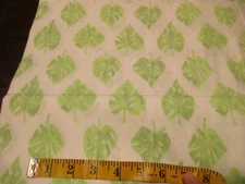 1 Fat Quarter New Cotton Fabric Green Palm Leaves Dear Stella  Approx 21" x 18"