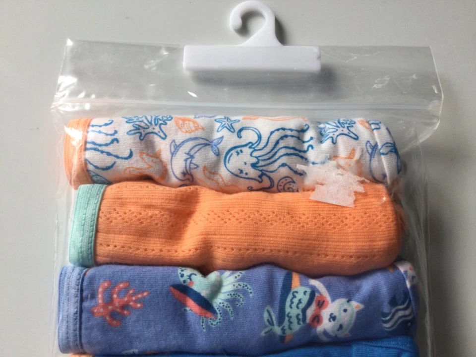 Трусы для девочек ясельного возраста Cat & Jack Mermaid Cat Sea Life 7 шт. - 4T - Изображение 2 из 4