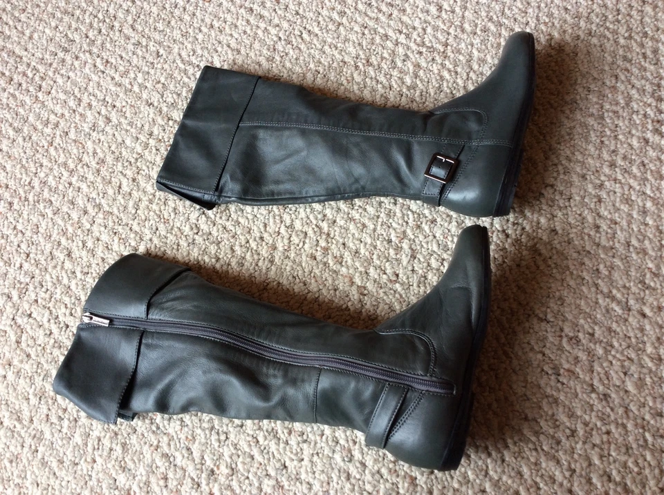 Botas de cuero Colin Stuart con cremallera lateral para mujer 6,5 Foto 4 de 4