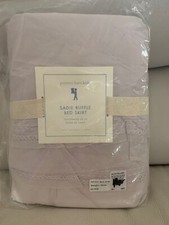 NWT Pottery Barn Kids Sadie Ruffle Twin bed skirt Lavender 16" drop
