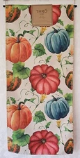 Thro Home by Marlo Lorenz Table Runner--Autumn Fall Halloween Multicolor Pumpkin