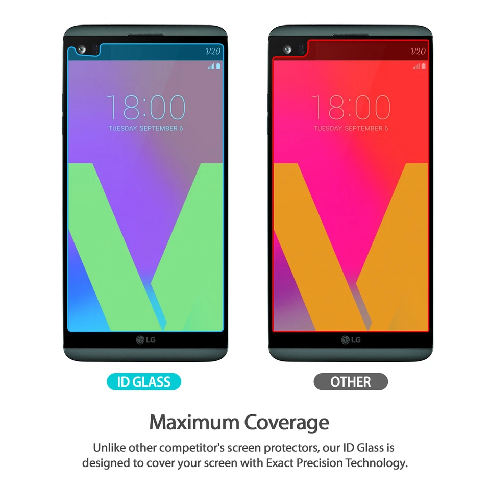 LG V20 Tempered Glass Screen Protector | Ringke Invisible Defender Glass 0.33 mm - image 4 of 4