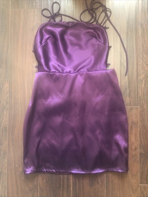 lucy in the sky satin dress