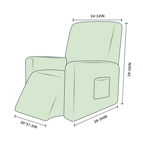 Recliner Chair Cover Slipcover Cover Protector for Pet Sofa Protector Non-Slip - Picture 2 of 17