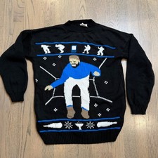 Rare 2016 Drake Hotline Bling Holiday Ugly Christmas Sweater Size Small