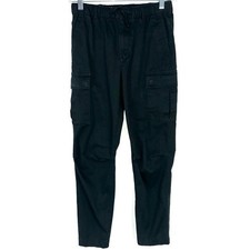 Polo Ralph Lauren Boys Black Stretch Cotton Chino Cargo Pants Size 12