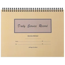 1 Pcs Daily Service Record Book 8.5 x 11 Inch Activity Log Book Notepads 80 P...