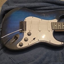 Lyx Pro Blue Burst Solid Body 6-String Electr...