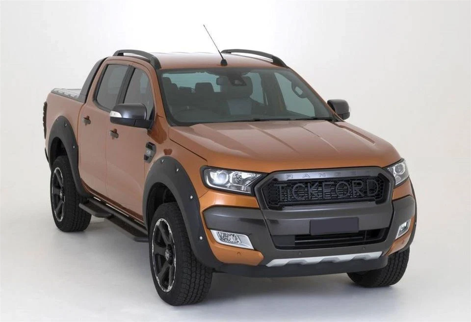 Black Aluminium Roof Rails To Fit Ford Ranger Double Cab 2010-2021 Top Rack Load - image 2 of 4