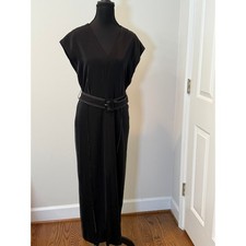 Long Black Dress With Belt