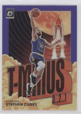 2021-22 Panini Donruss Optic T-Minus 3 2 1 Purple Prizm Stephen Curry #12 0w8
