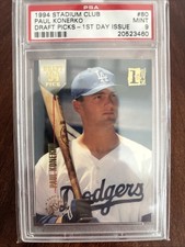 1994 Topps Stadium Club Draft Picks 1st Day Issue Paul Konerko #80 PSA 9