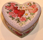 Set of 2 1999 Heart Shaped Tins #1 Love #Always — photo 6