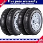 ✅Trailer Tires on Rim 4.80-12 4.80x12 480-12 4.80-12 W/12'' Rims 4 Lug 6PR 4''