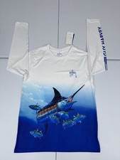 Guy Harvey Men's Marlin and Tuna Sun Protection Long Sleeve NWT Size M 50