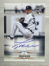 2025 Topps Stadium Club TY MADDEN #SCBA-TM Rookie Base On Card Auto RC Tigers. rookie card picture