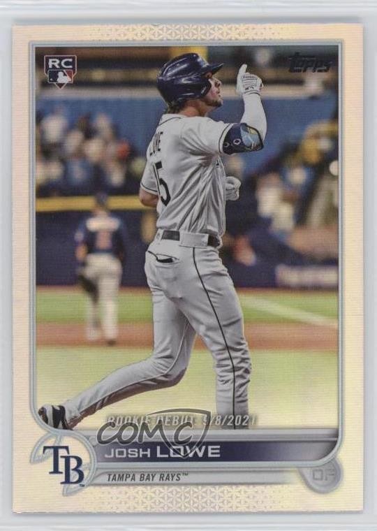 2022 Topps Update Rookie Debut Rainbow Foil Josh Lowe #US287 3pu
