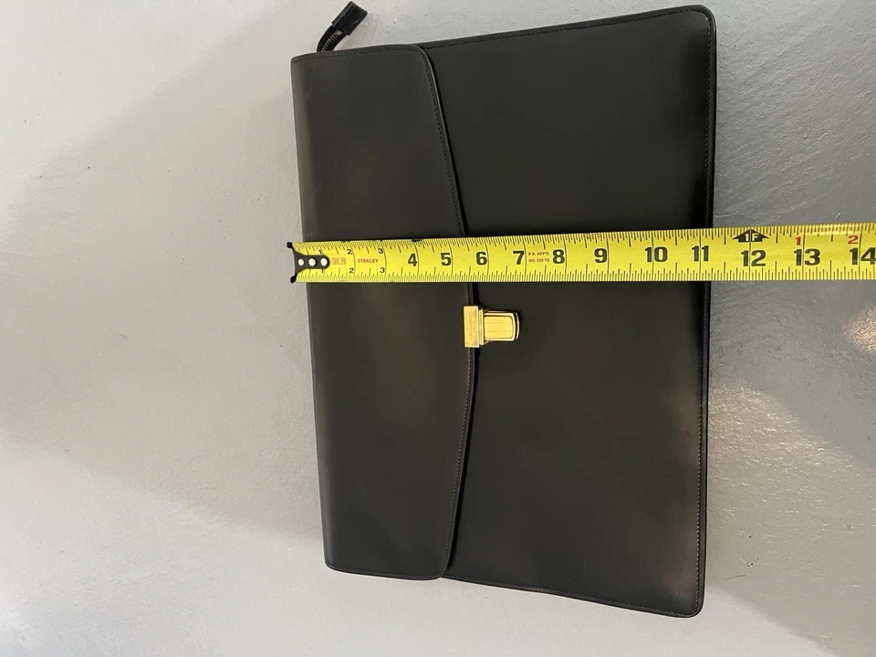 Maletín bolso de negocios YSL Yves Saint Laurent negro vintage Foto 4 de 4