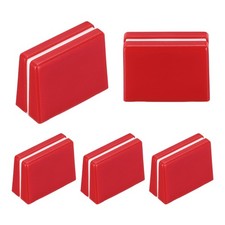 Universal Fader Knobs, Red Mixer Fader Caps Plastic for DJ Console, 5Pcs