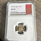 New ListingU.S. Mint American Eagle Gold $5 Coin 1/10th ounce gold NGC MS 69 2026