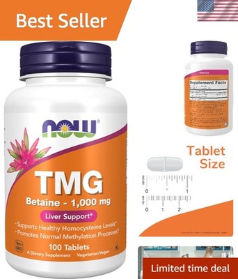 Supplements, TMG Betaine Liver Support 100 Tablets