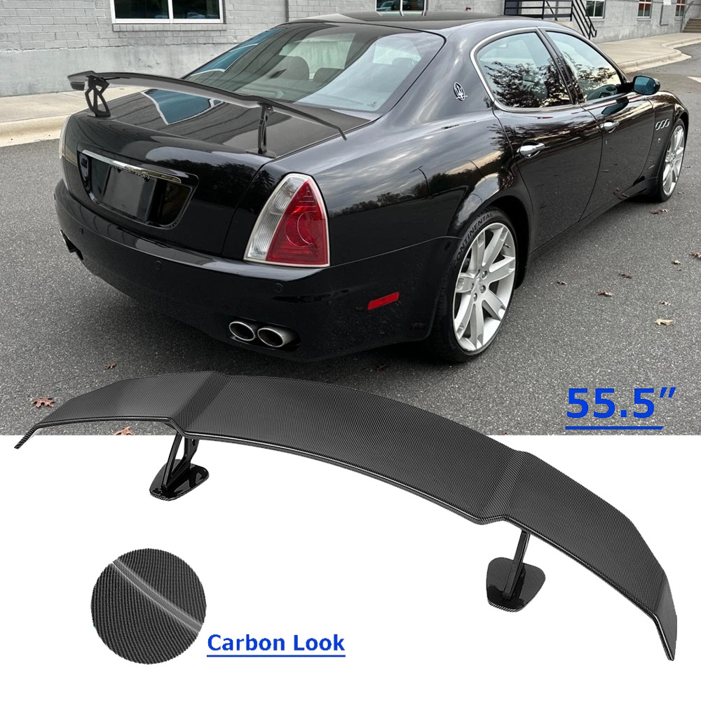 Rear Trunk GT Wing Racing Spoiler Carbon Lip For Maserati Quattroporte
