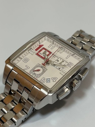 Tissot Quadrato Michael Owen Chronograph Quarz Limited Edition Handgelenk 18cm - Bild 4 von 12