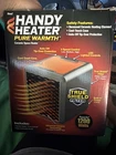 Brand New! Handy Heater Heat Boss 1200 Watt Pure Warmth Ceramic Space Heater
