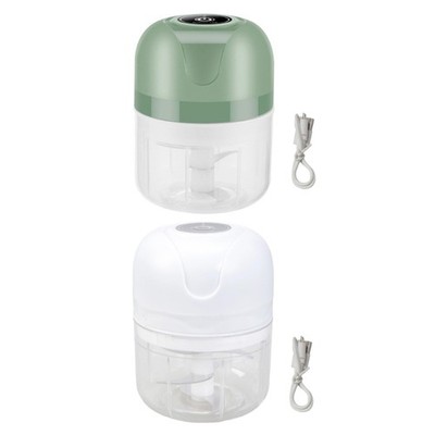 Electric Garlic Chopper Vegetable Mashers Press 250ml Vegetable Chopper Mashers
