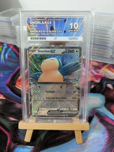 ACE 10 Snorlax Ex Stamped 76/131 Pokémon Prismatic Evolutions Special Collection