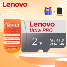 High Speed Lenovo Memory Card 1tb 2tb Micro Sd Card Class 10 Xc Tf Card Adapter