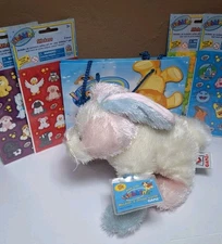 Webkinz by Ganz - Cotton Candy Bunny NEW w/ Tag SEALED Code, Gift Bag & Stickers