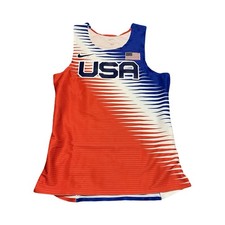 Camiseta deportiva talla mediana Nike Team USA Pro Elite Track Sprint CV0006-636