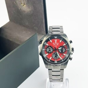 Bulova Marine Star Chronograph Montre Quartz Cadran rouge 98B350 43mm pour homme