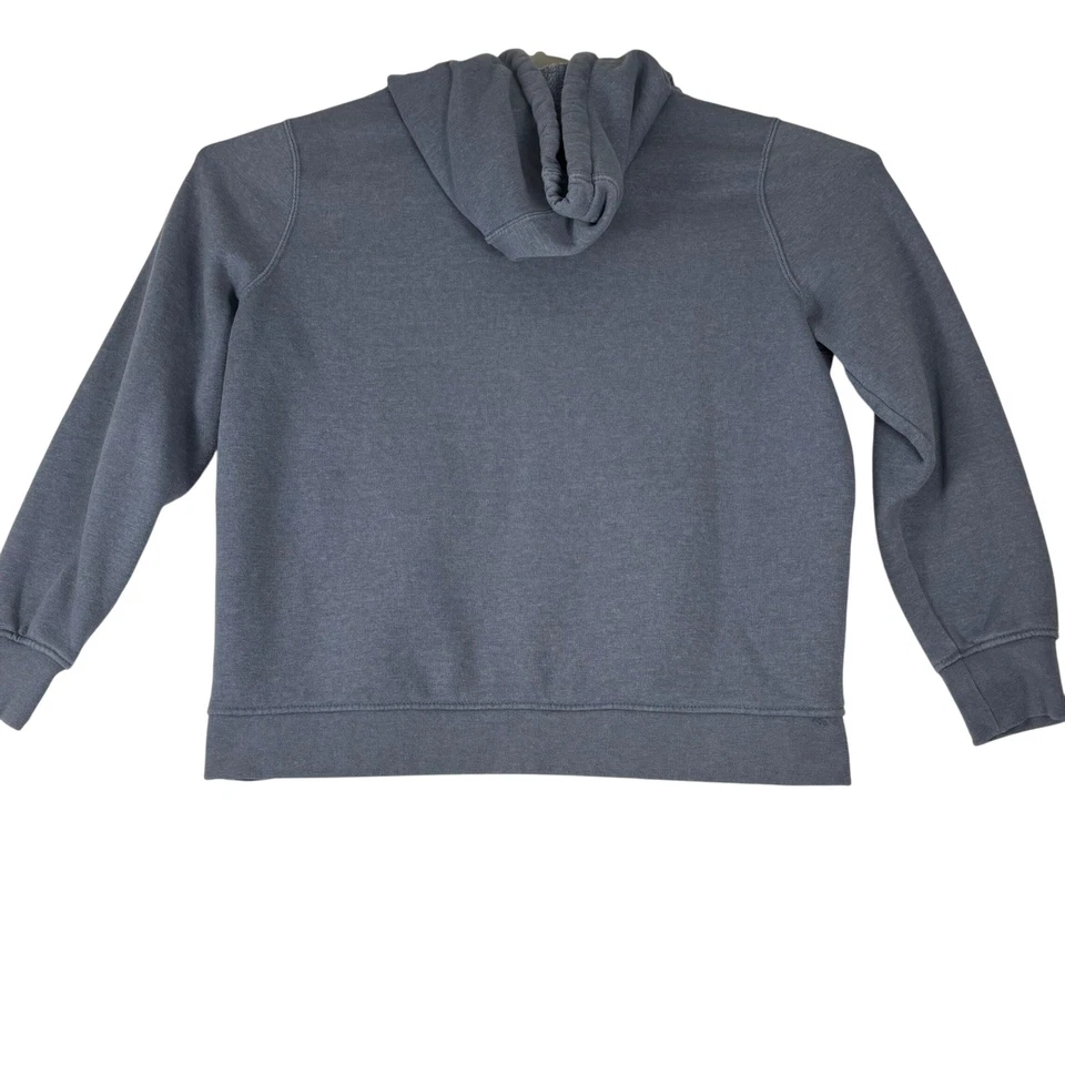 Sudadera con Capucha Carhartt Mujer XL 16 18 Azul Calce Relajado Gráfico Montaña Onda Logo Acogedora Foto 4 de 4