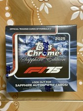 2025 Topps Chrome Formula 1 F1 Sapphire Edition Hobby Box Factory Sealed