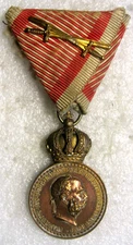 Austria Military Merit Medal " Signum Laudis " , 1890-s, bronze