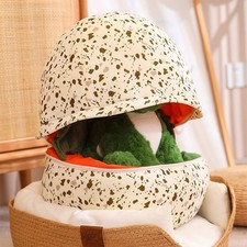 Dinosaur Egg 2 in 1 Dinosaur Plush Toy Set Friends Birthday Gifts Child Fun Dol